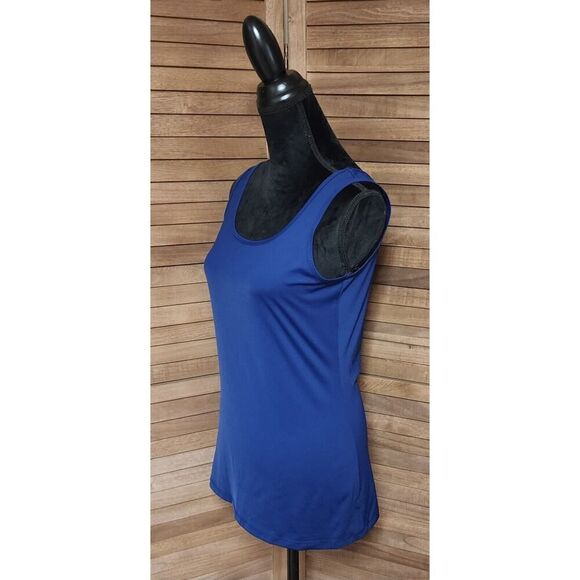 STYLE & CO Womens Smooth Wide Strap Nylon Blue Tank Top Under Cami Size Large - Picture 6 of 7